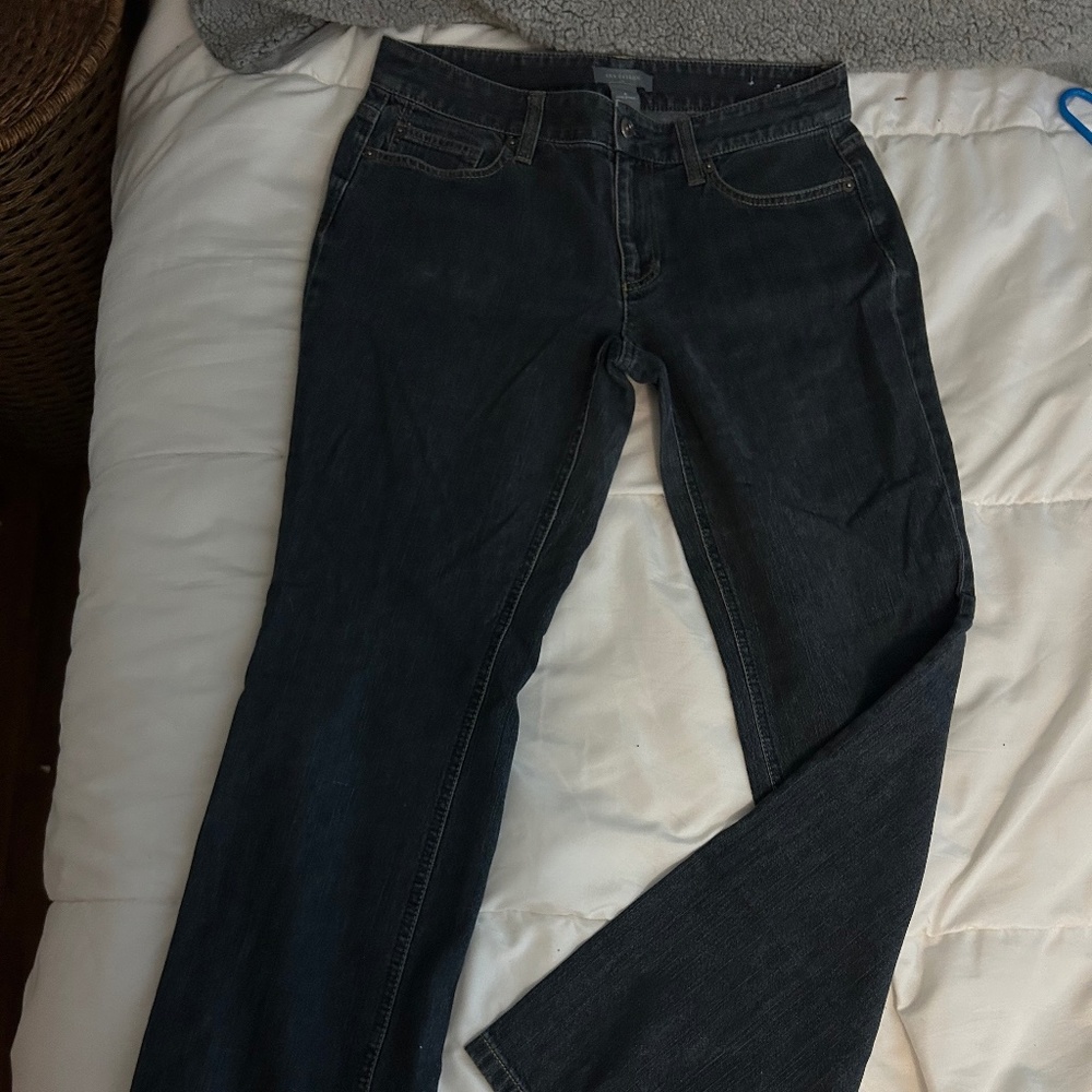 Francesca's (harper heritage) dark wash high-rise straight jeans size 28
